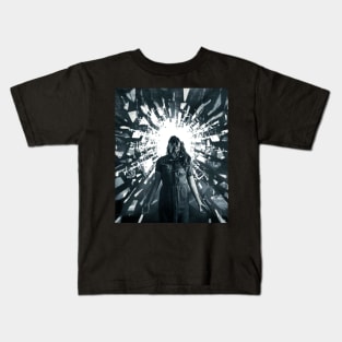 Broken Glass Girl Kids T-Shirt